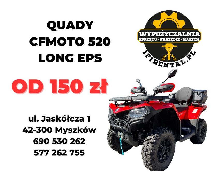Wypożyczalnia quadów wynajem QUAD CFmoto 520 LONG EPS