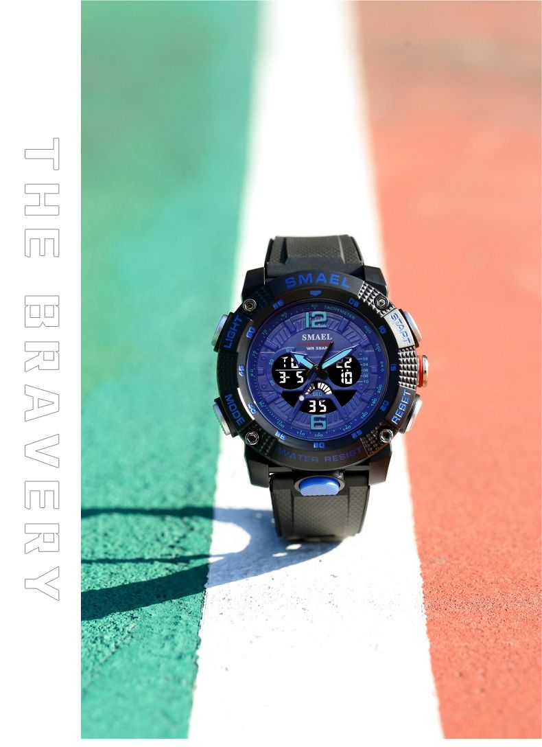 Спортивные брендовые новые многофункциональные мужские часы SMAEL