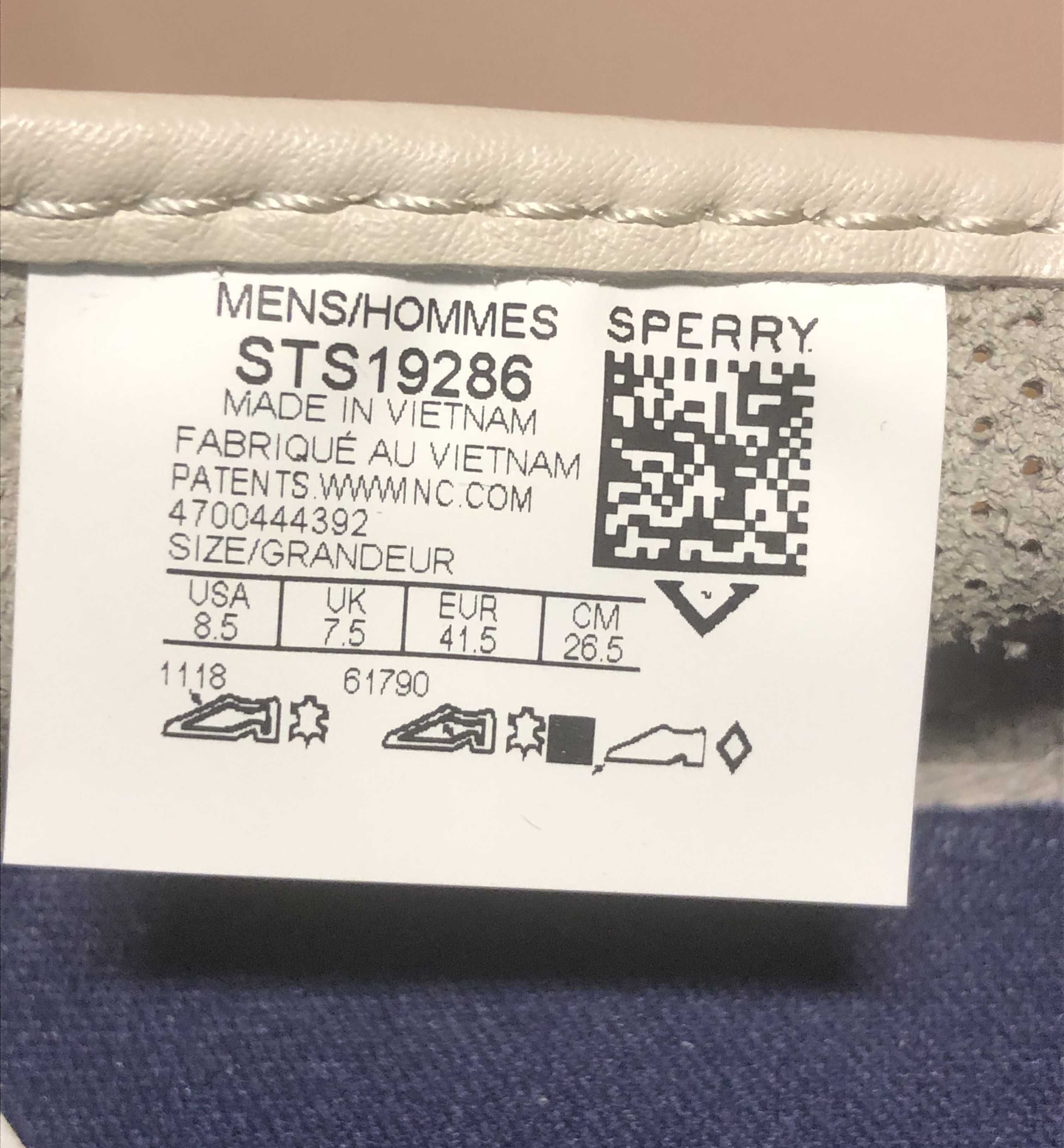 Мокасины SPERRY Captain's SO Perf Offwht (41)