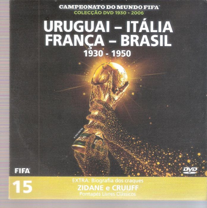DVD Campeonato do Mundo FIFA Uruguai-Itália-França-Brasil nº15