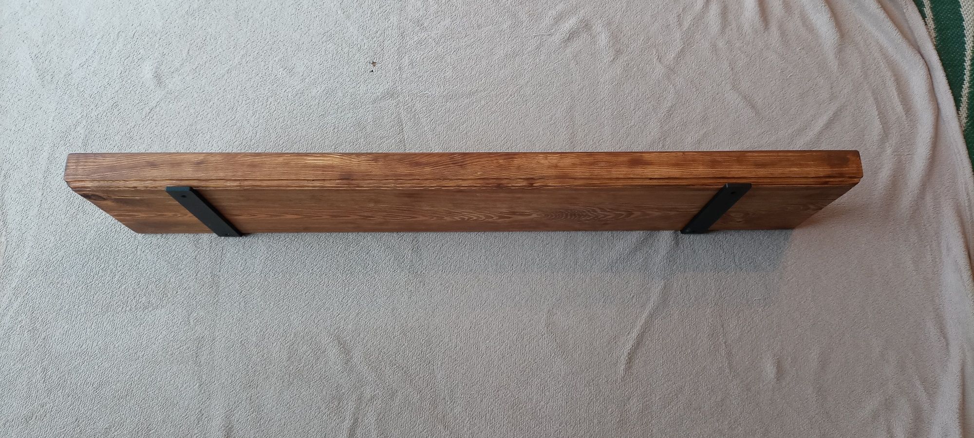 Półka drewniana lite drewno loft frez szczotkowana