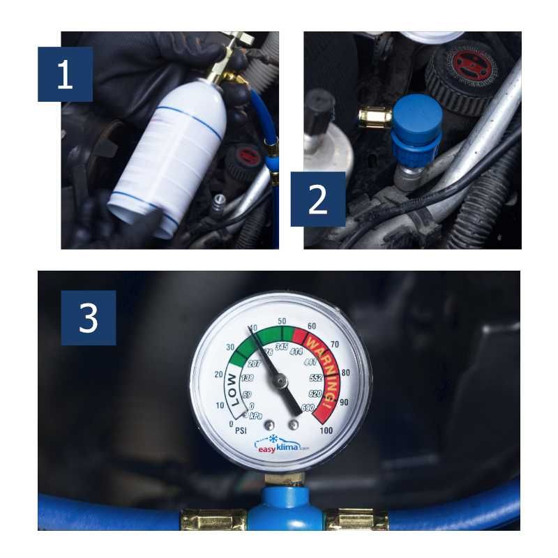 Kit de auto-enchimento A/C para automóveis de 1994 a 2016