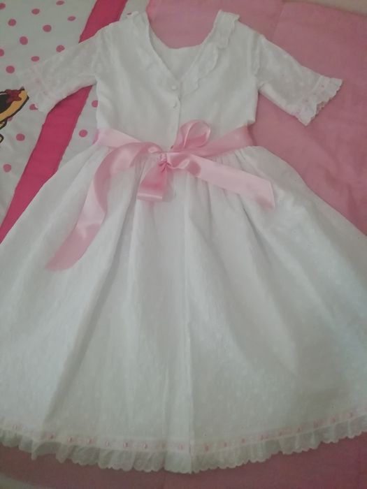 Vestido de Cerimónia em Bordado Inglês