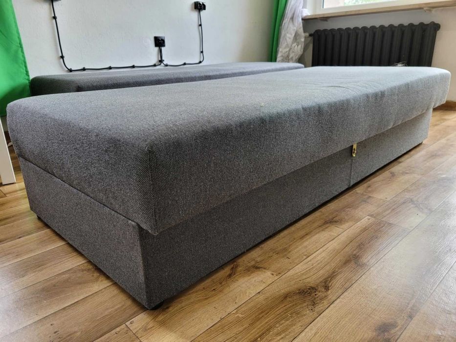 Łóżka 200x90 i 190x90 cm otwierane z miejscem na rzeczy