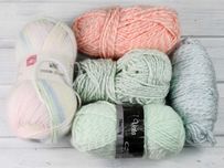 29.Włóczka melanż 100%Akryl mix zestaw 320g