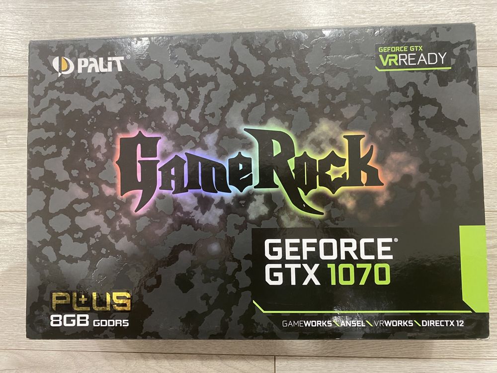 Видеокарта Palit GeForce GTX 1070 GameRock 8gb