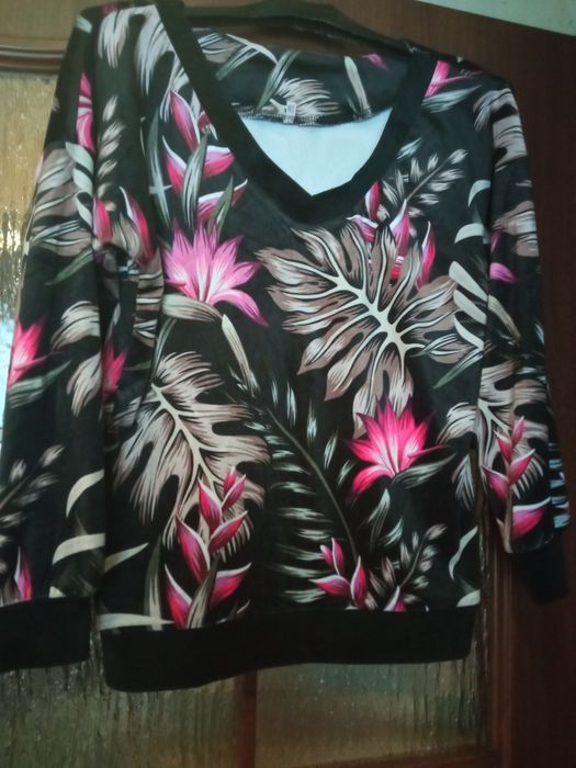 Bluza welurowa s/ m