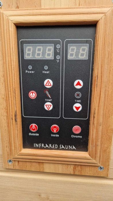 Sauna infrared infrarot na podczerwień 2os radio LED głośniki światło