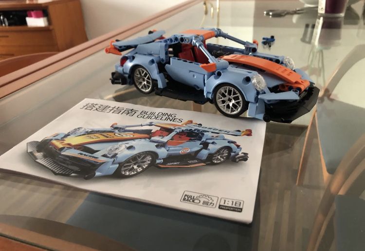 Klocki konstrukcyjne samochód porsche. Jak lego