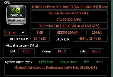 Karta graficzna Nvidia Geforce RTX 3060 Ti 8 GB GDDR6