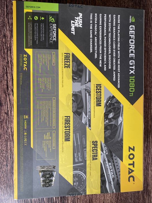 GeForce Gtx 1080ti 11gb ZOTAC, Ігрова Відеокарта