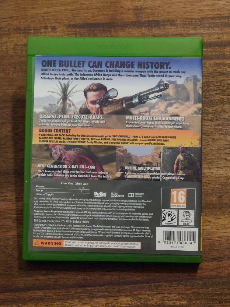 Gra Sniper Elite 3 III Ultimate Edition PL Xbox One