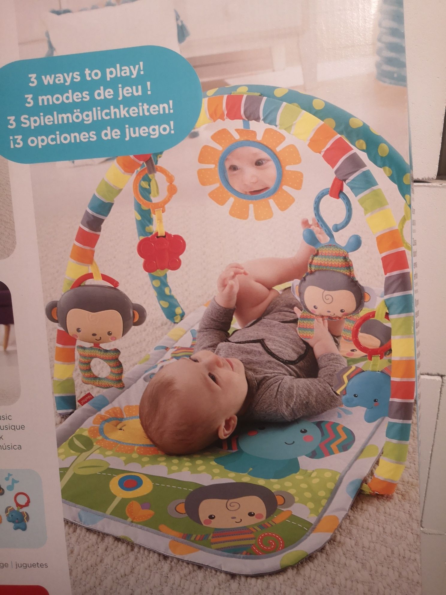 Mata edukacyjna gimnastyczna niemowlęca 0+ Fisher Price