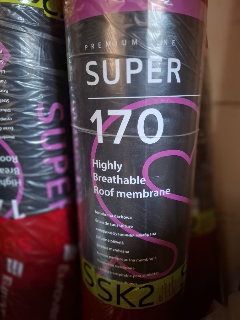 Membrana dachowa Eurovent SUPER SK2 RED GREEN 170g/m² taśma