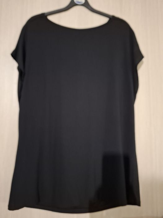 Lamiar nowa czarna włoska bluzka z "wodą"