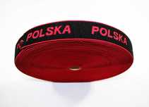 Guma odzieżowa Guma krawiecka dziana POLSKA Czerwona 25 mb