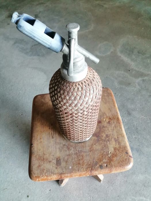 Garrafa Sifão de vidro vintage