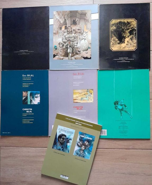 6 livros de Bilal e 1 de Moebius