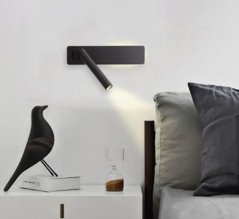 Nowoczesne czarne kinkiety