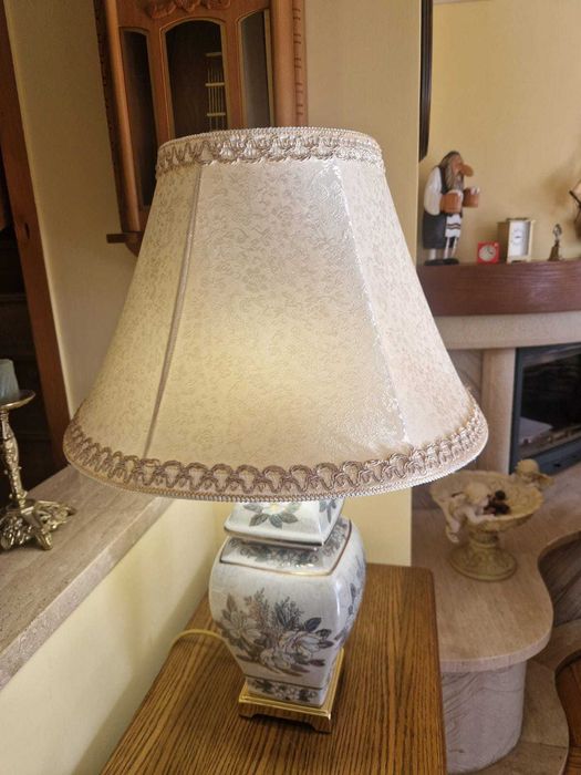Lampa oriental Ginger Jar porcelana mosiądz