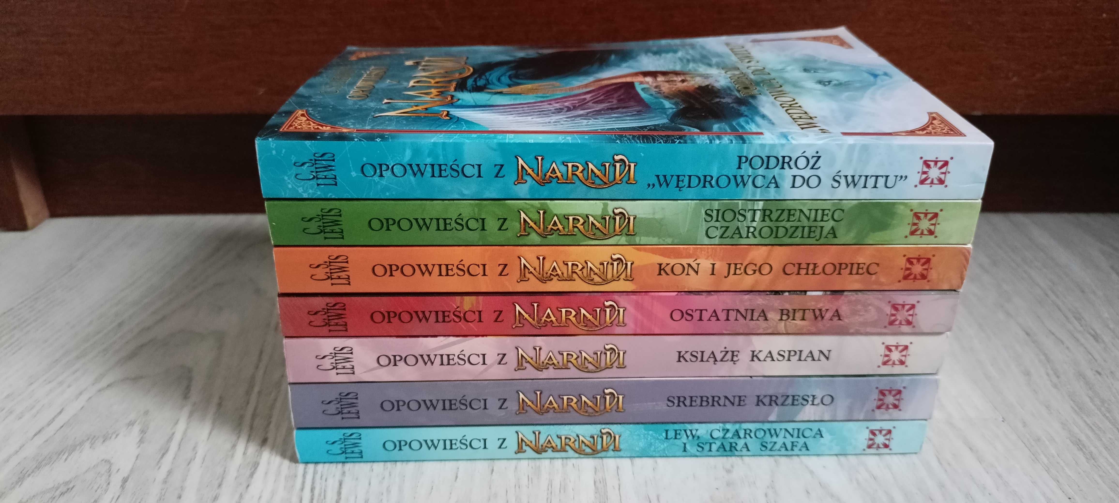 7x Lewis Opowieści z Narnii Srebrne krzesło Koń Książę Kaspian Bitwa