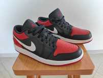 NOWE Nike Air Jordan 1 low Black/Gym Red White r. 45, ORYGINALNE!
