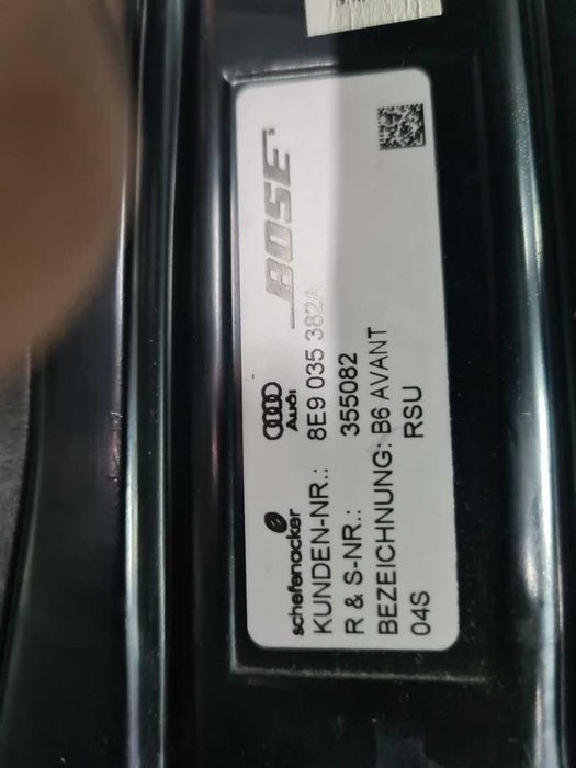 Zestaw Nagłośnienie Bose Audi A4 B6 Avant Kombi Komplet