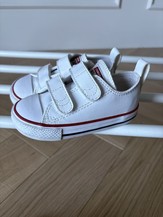 Converse trampki biale na rzepy 22