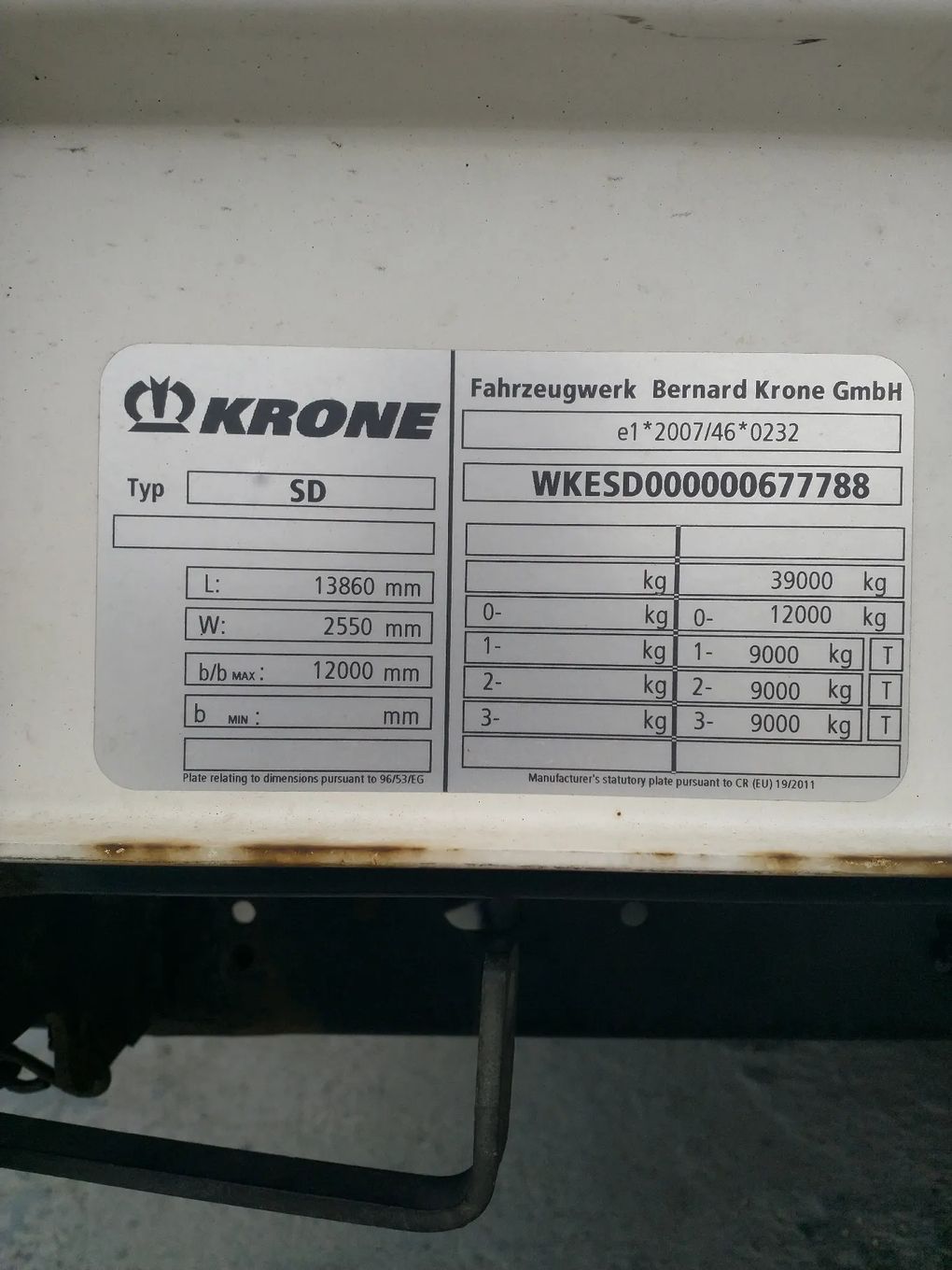 Krone  Naczepa Krone