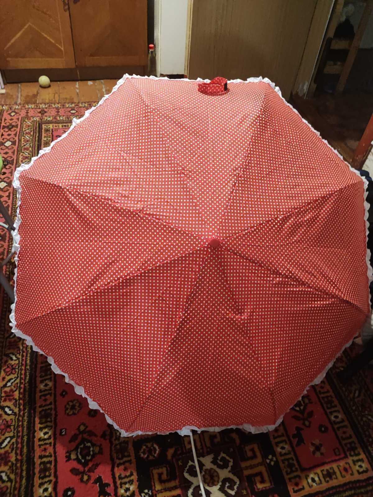 зонт женский полуавтомат, кружевной
