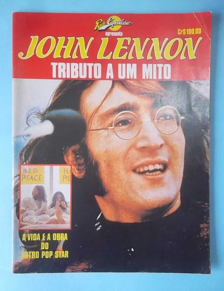 John Lennon : Tributo a um Mito, RARA revista com poster gigante.