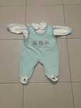 Conjunto blusa + macacão para bebé / recem nascido tamanho 1 mês