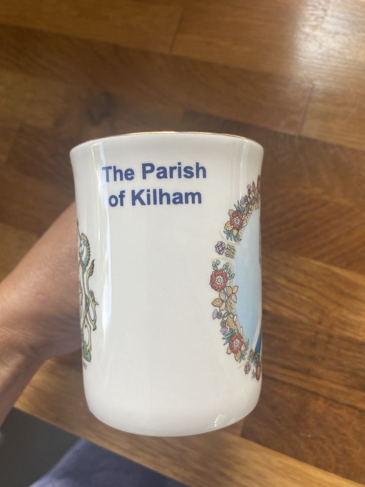 Królowa  Elżbieta, złoty jubileusz, porcelana , kubek