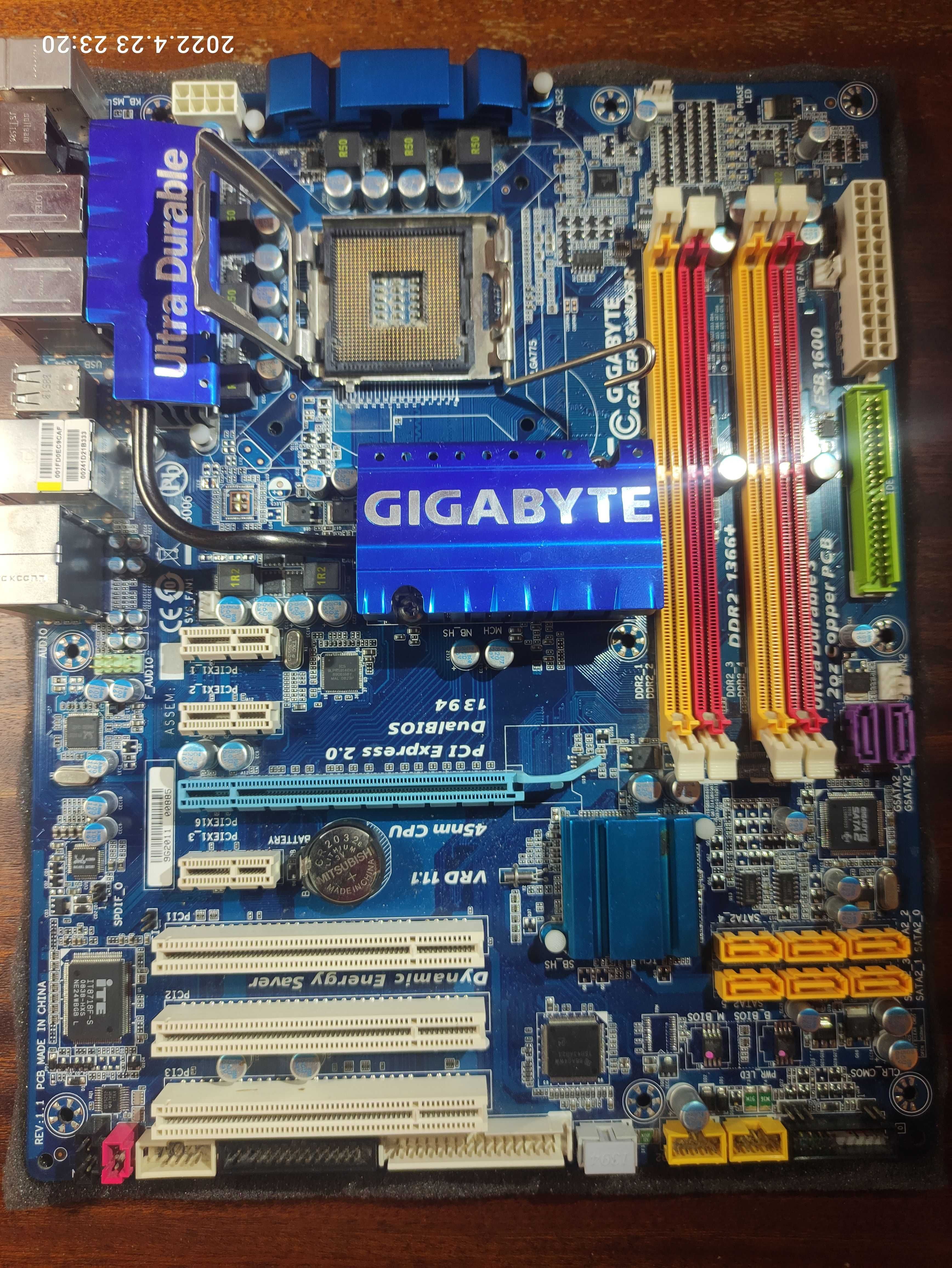 ТОП материнская плата GIGABYTE GA-EP45-UD3R v.1.1 (s775/p45/4xDDR2)