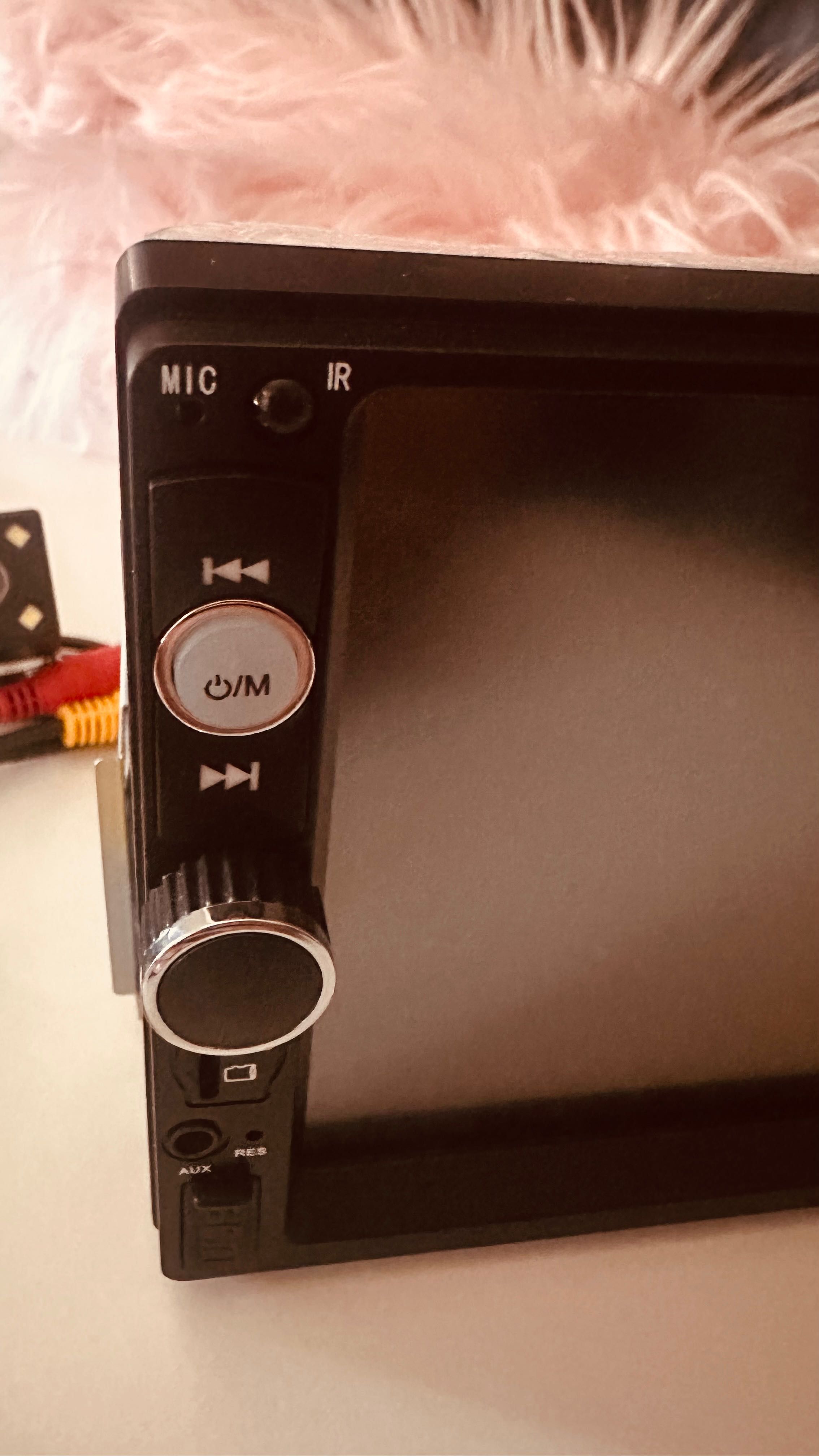 Rádio carro c câmera traseira e comando