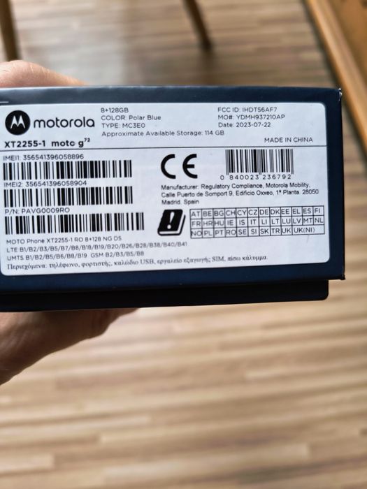 Motorola G72, 8/256, gwarancja do 06.2026, 108 MPx