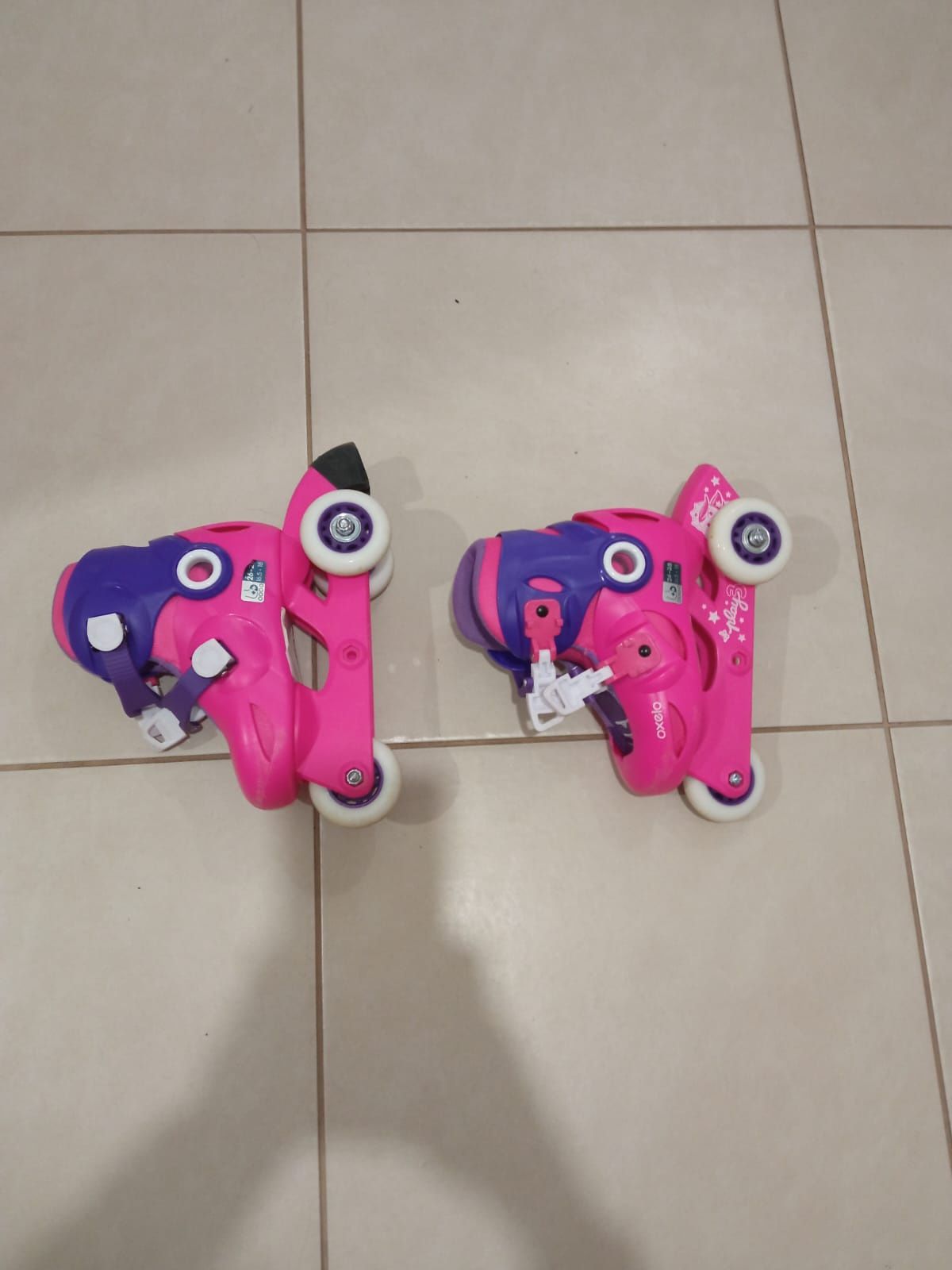 Patins em linha de menina