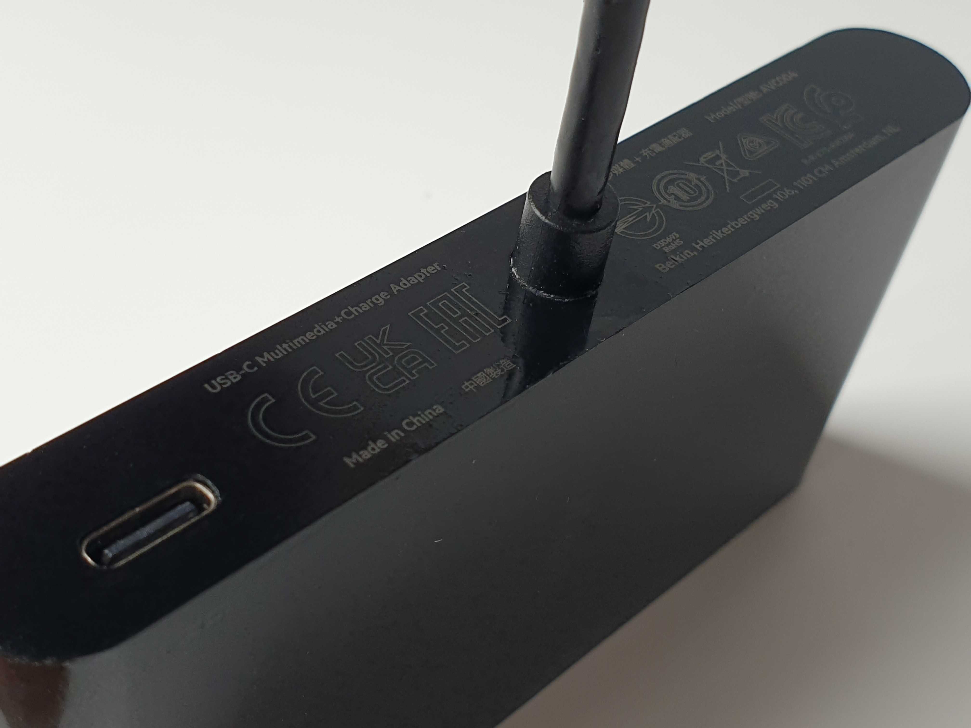 USB-C to Ethernet HDMI VGA USB-A 100W PD Belkin avc004