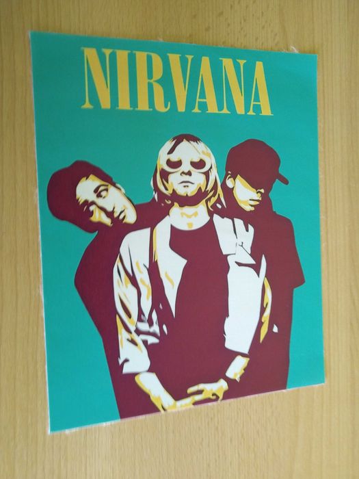 plakat zespołu muzycznego Nirvana