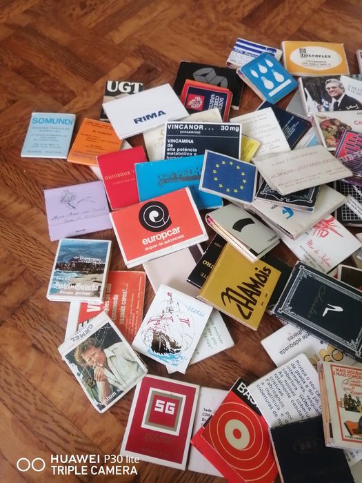 133 carteiras de fósforos antigas