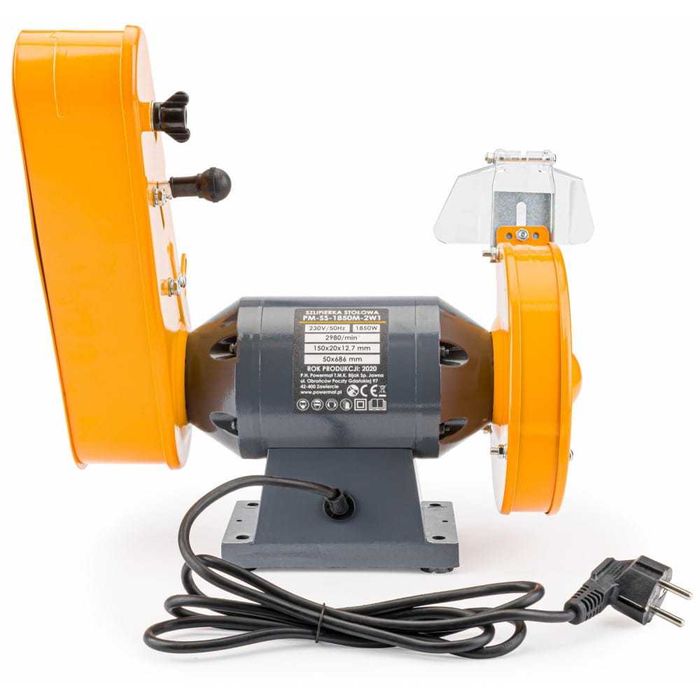 POWERMAT Szlifierka Stołowa Taśmowa Kamieniowa 2w1 1850w PM0915