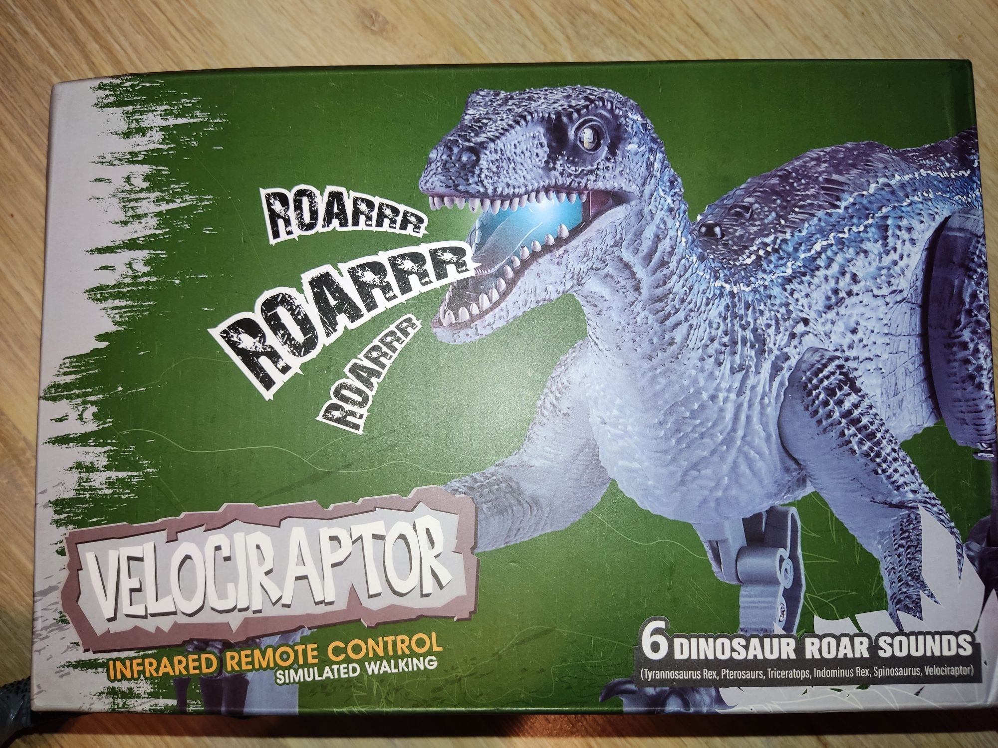 Dinozaur Velociraptor sterowany + pilot