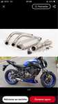 Coletores + escape para Yamaha mt07 ou tracer 07