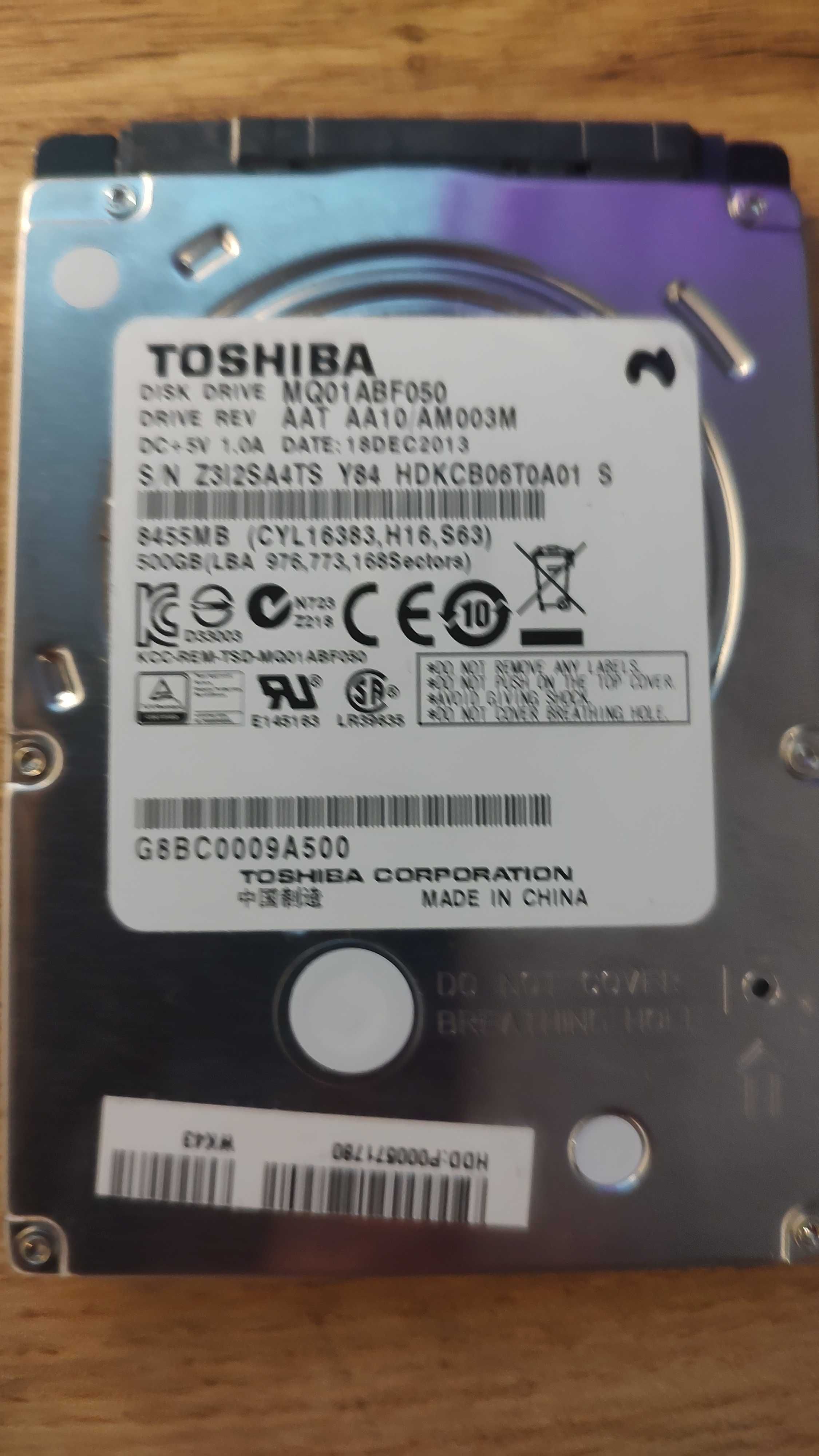 Dysk twardy Toshiba MQ01ABF050 500GB SATA III 2,5"