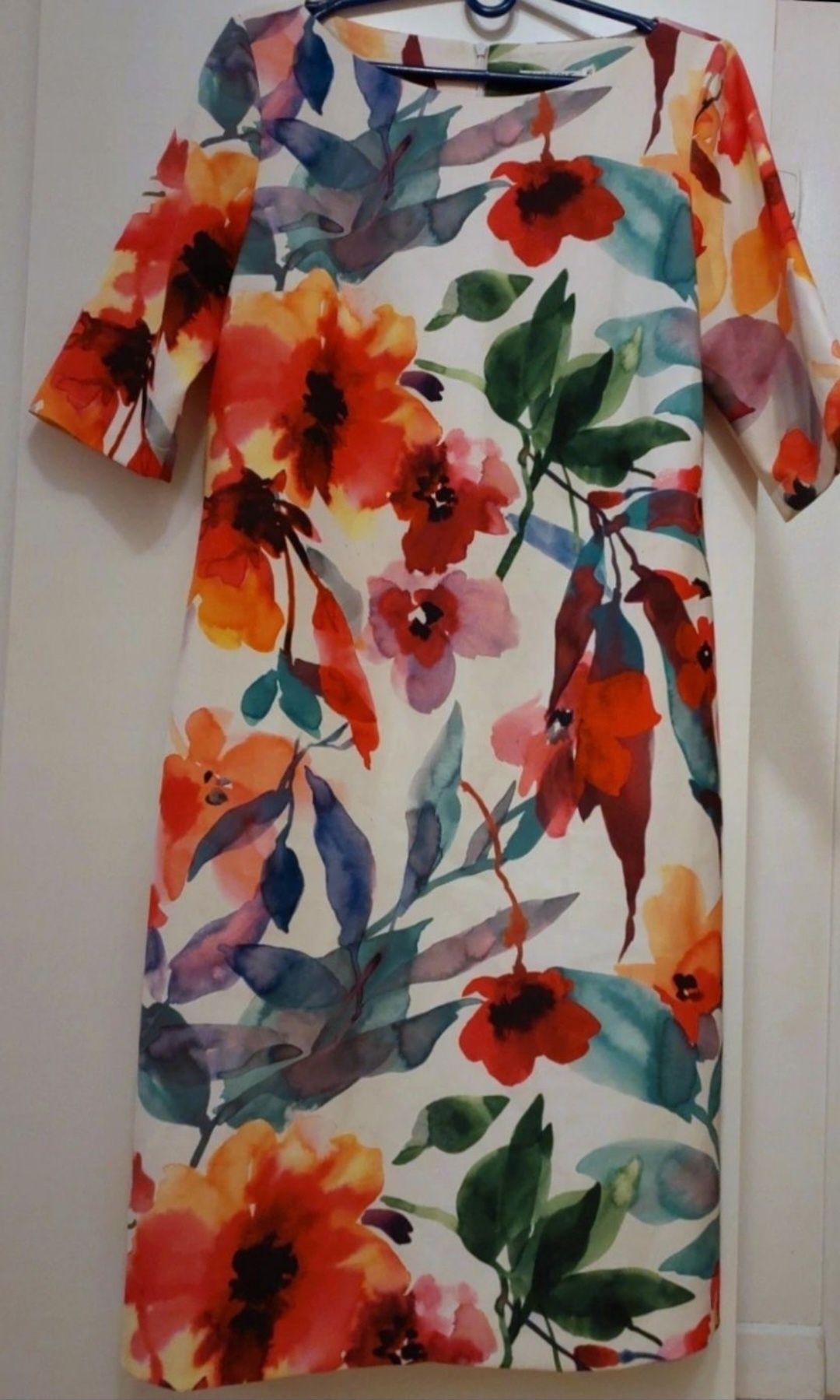 Sukienka Quisque 40/XL/12 w kwiaty