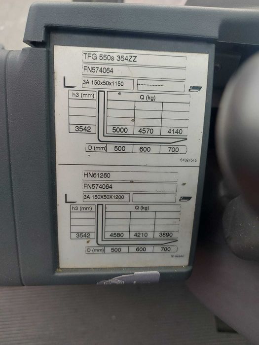 Wózek widłowy JUNGHEINRICH TFG S50s, 5000kg, WOLNY SKOK, Sztaplarka