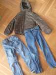 Kurtka i dżinsy H&M r 128