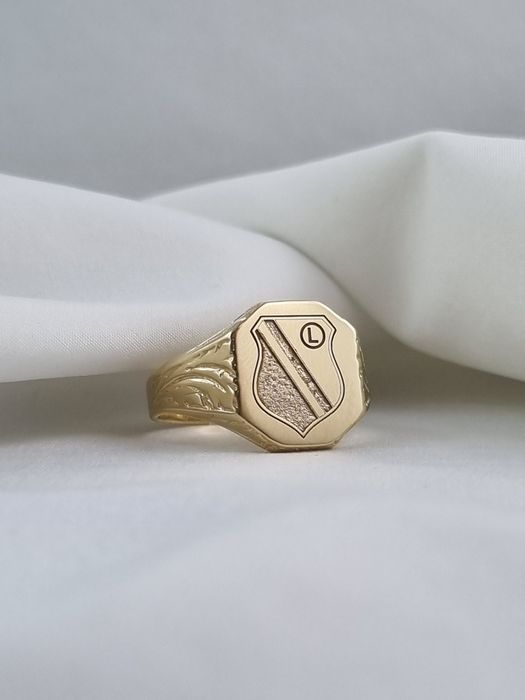 Złoty męski sygnet Legii 14k Au.585 sygnet Legia Warszawa