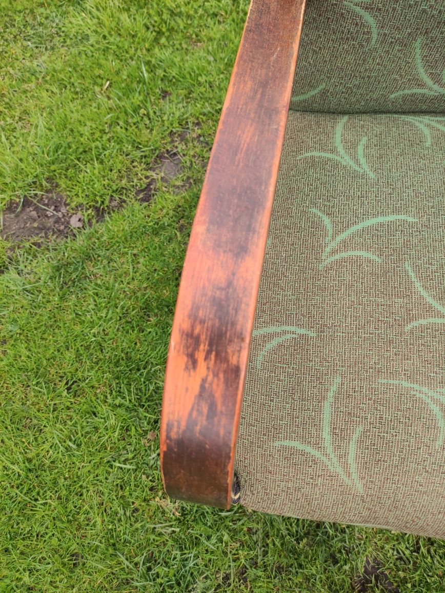 Fotel klubowy / krzesło vintage retro art deco PRL DDR