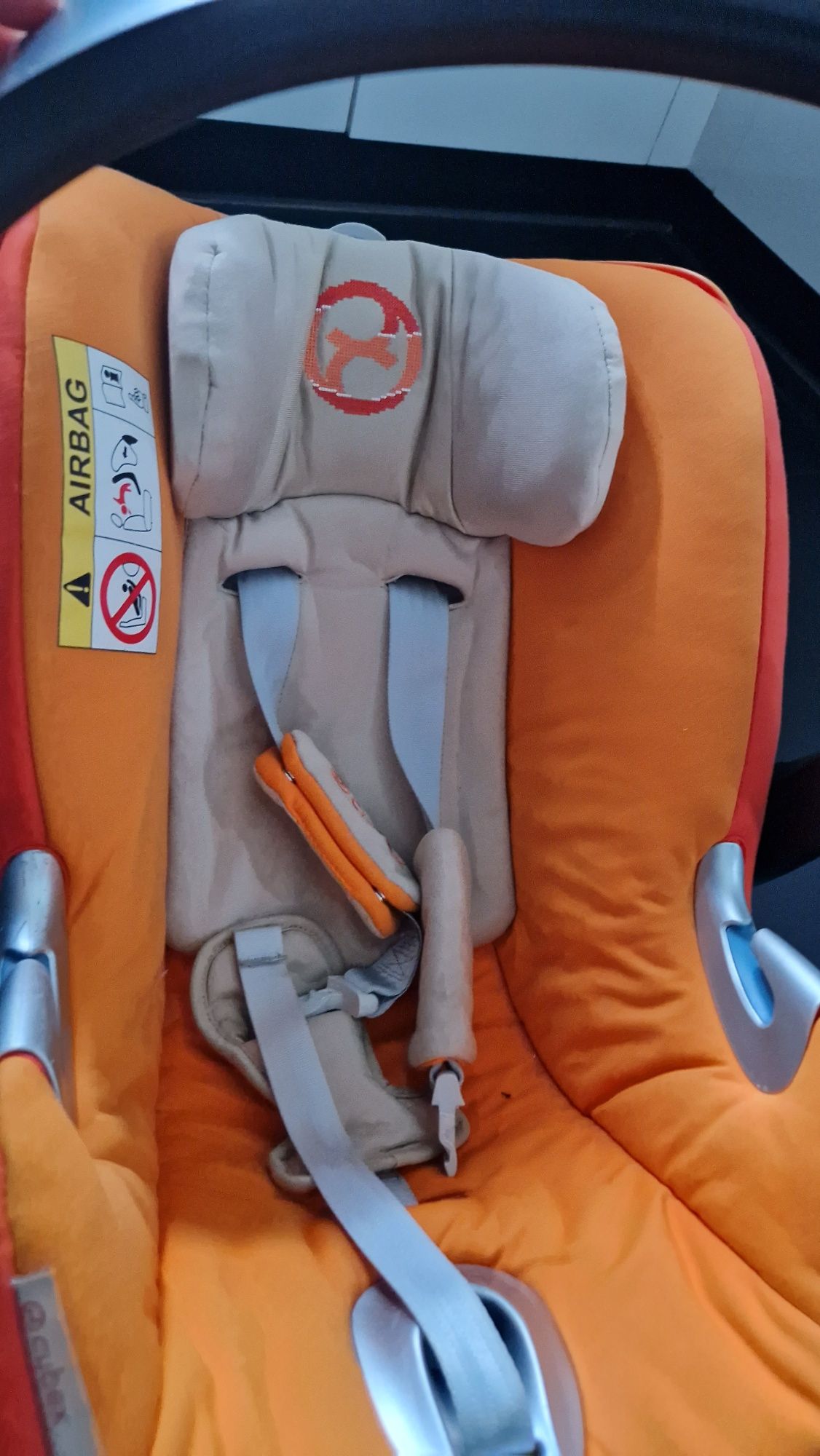 Cybex Fotelik samochodowy cybex z pomarańczowy Platinium nosidełko